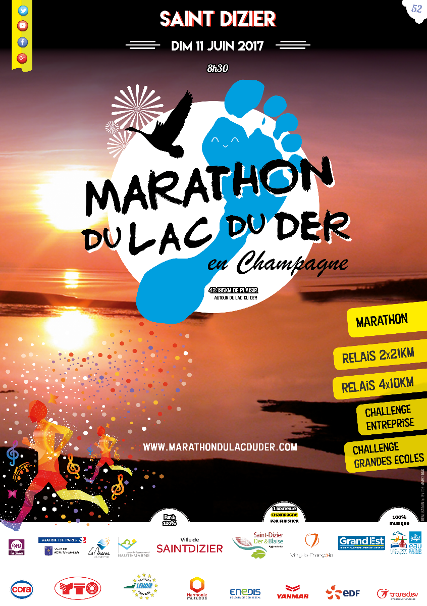 Flyer Marathon du Der 2017